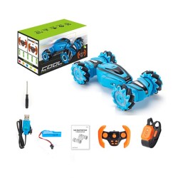 JJRC Cool Stunt Twist Car Q110 with Dual Remote Control and all Direction Wheels Function Blue JJRC Cool Stunt Twist Car Q110 with Dual Remote Control and all Direction Wheels Function Blue